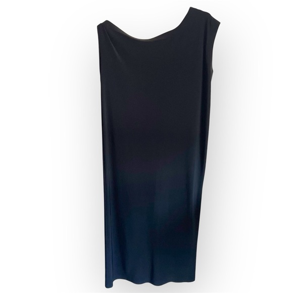 Norma Kamali Drop Shoulder Sheath Dress, black, stretchy jersey, size S - Picture 8 of 12